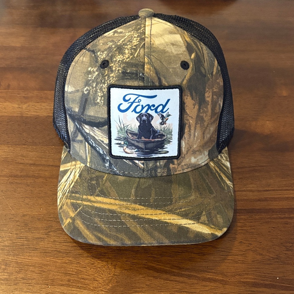 Ford Camouflage Cap with Dog Patch